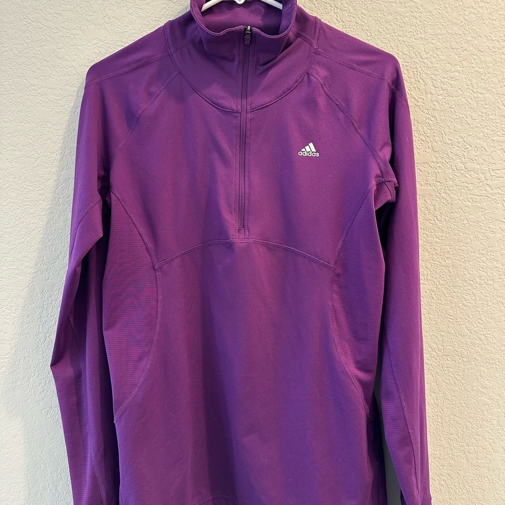 Adidas Vibrant Purple Half-Zip Top